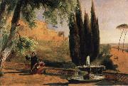 Carl Blechen Park Terrace at Villa d-Este china oil painting reproduction